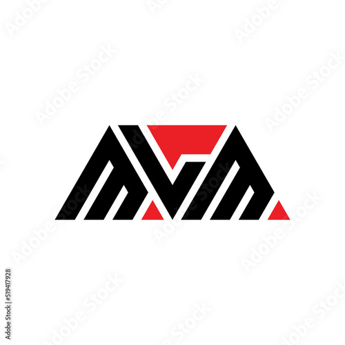 MLM triangle letter logo design with triangle shape. MLM triangle logo design monogram. MLM triangle vector logo template with red color. MLM triangular logo Simple, Elegant, and Luxurious Logo...