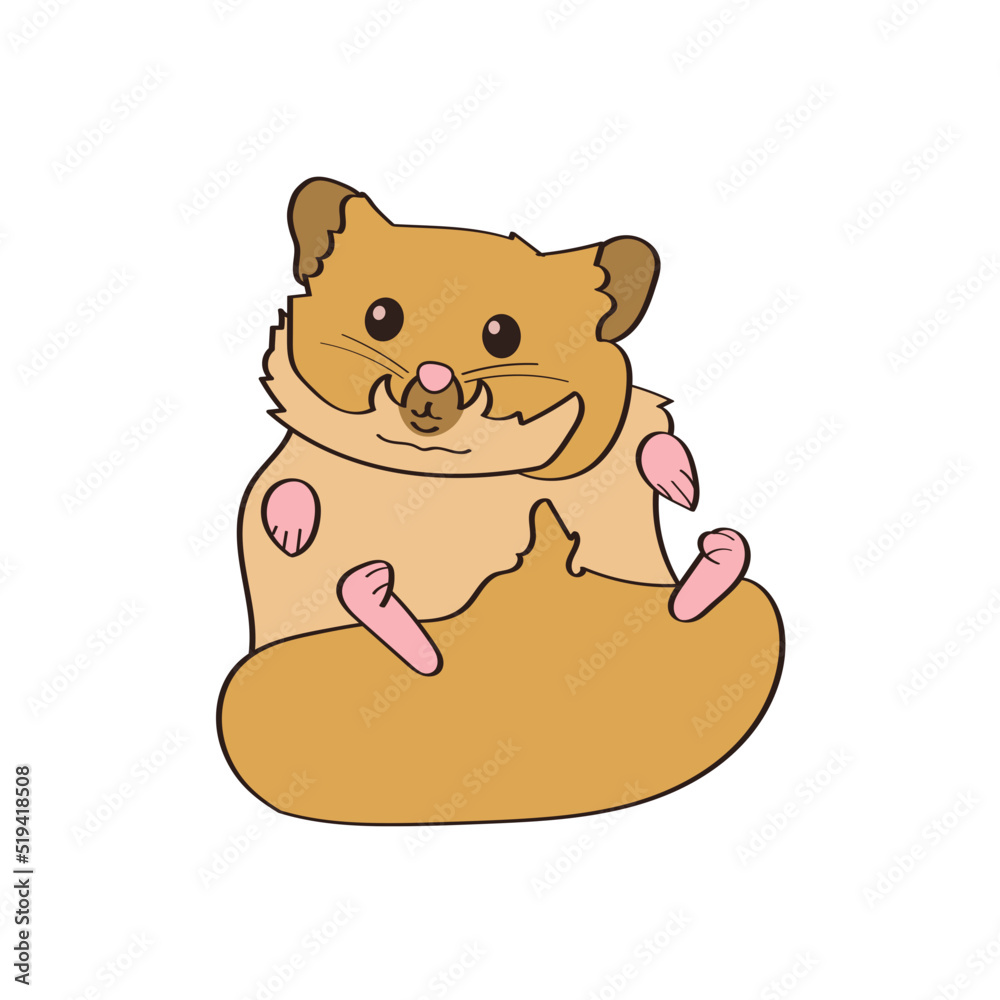 Fototapeta premium Hamster Background Very Cool