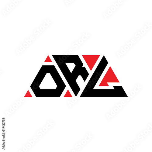 ORL triangle letter logo design with triangle shape. ORL triangle logo design monogram. ORL triangle vector logo template with red color. ORL triangular logo Simple, Elegant, and Luxurious Logo...