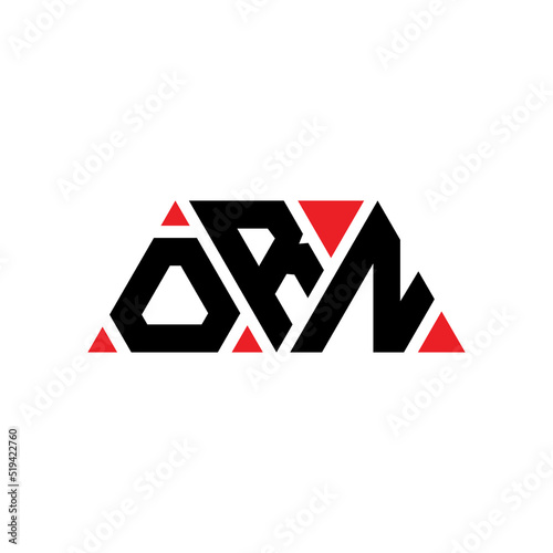 ORN triangle letter logo design with triangle shape. ORN triangle logo design monogram. ORN triangle vector logo template with red color. ORN triangular logo Simple, Elegant, and Luxurious Logo...