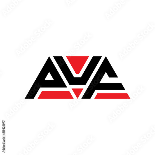 PUF triangle letter logo design with triangle shape. PUF triangle logo design monogram. PUF triangle vector logo template with red color. PUF triangular logo Simple, Elegant, and Luxurious Logo...