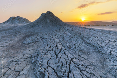 Mud volcanoes in the mounta...