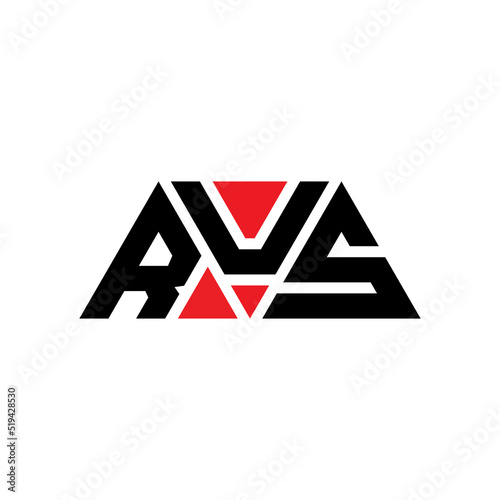 RUS triangle letter logo design with triangle shape. RUS triangle logo design monogram. RUS triangle vector logo template with red color. RUS triangular logo Simple, Elegant, and Luxurious Logo...