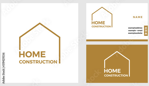 Home construction logo icon template