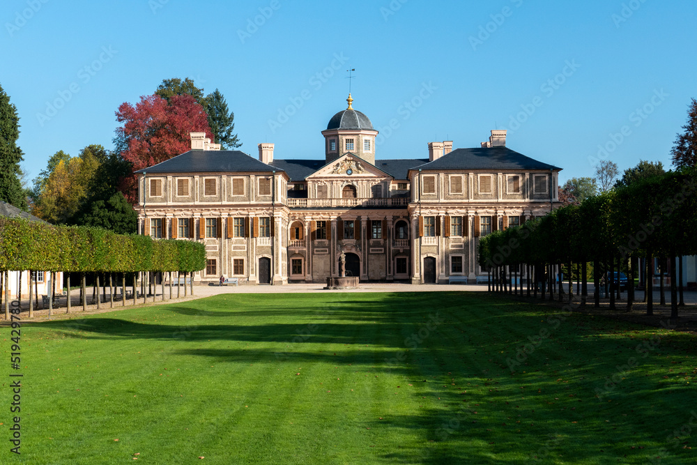 Obraz premium Historisches, Schloss Favorite bei Förch, im öffentlichen, Park