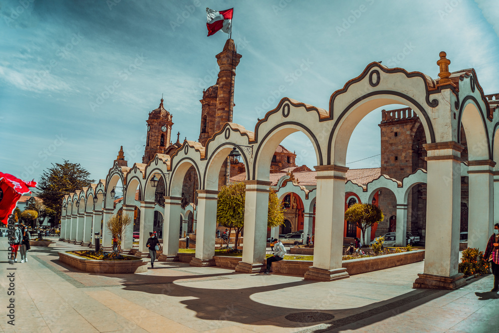 Fototapeta premium Potosi Bolivia, centro de Potosi en un día soleado