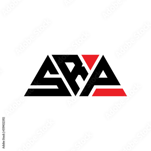 SRP triangle letter logo design with triangle shape. SRP triangle logo design monogram. SRP triangle vector logo template with red color. SRP triangular logo Simple, Elegant, and Luxurious Logo...
