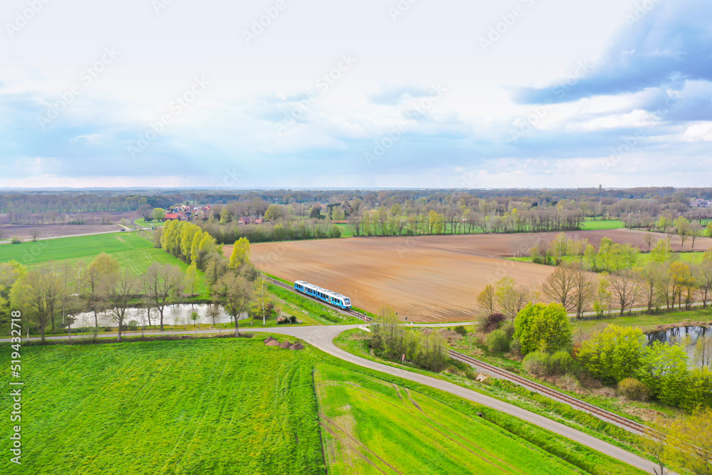 Naklejka premium landscape with road