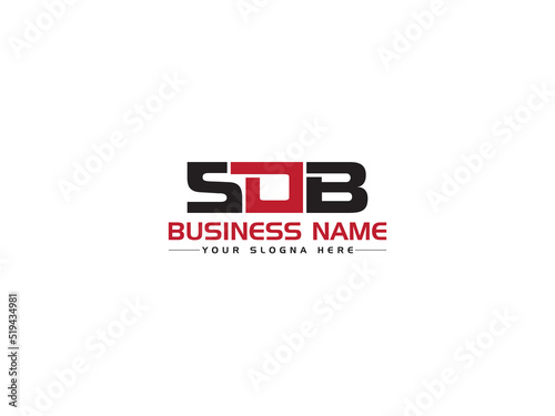 Letter SOB Logo Icon, Creative SO s o b Letter Logo Icon Vector With Colorful Three Letter Design For Brand