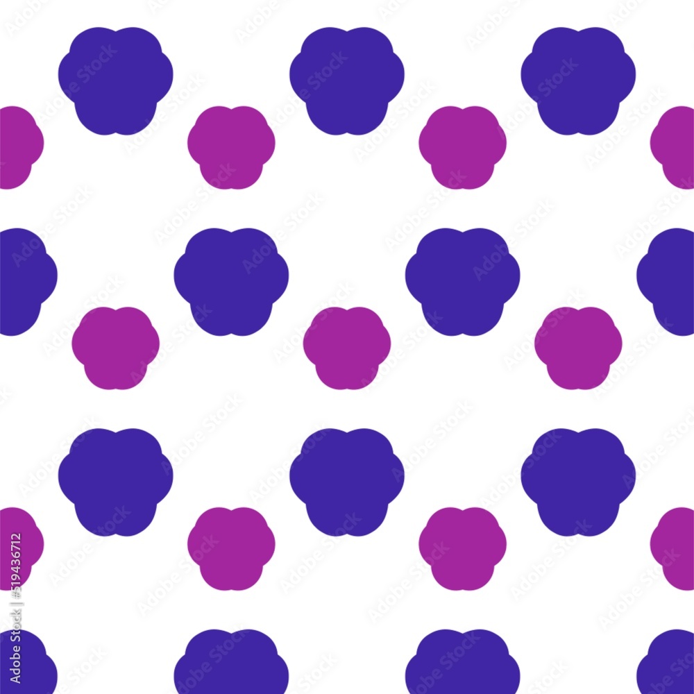 Seamless pattern with abstract berries 