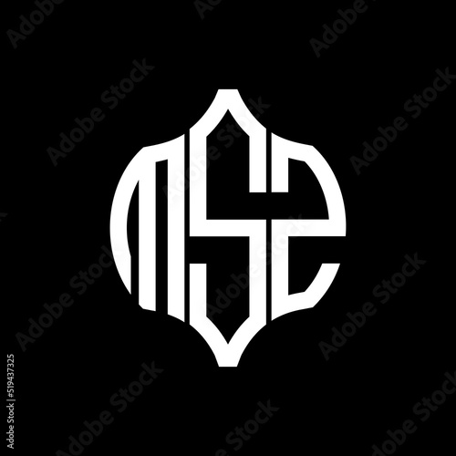 MSZ letter logo. MSZ best black background vector image. MSZ Monogram logo design for entrepreneur and business.
 photo