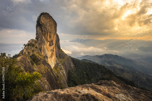 sunset in the mountains