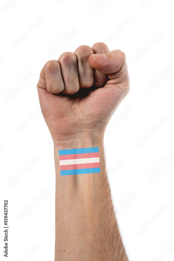 Rised child hand with rainbow LGBTQ pride flag tattoo  a Royalty Free  Stock Photo from Photocase
