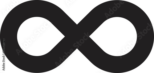 Infinity icon vector. Infinity sign in logo symbol