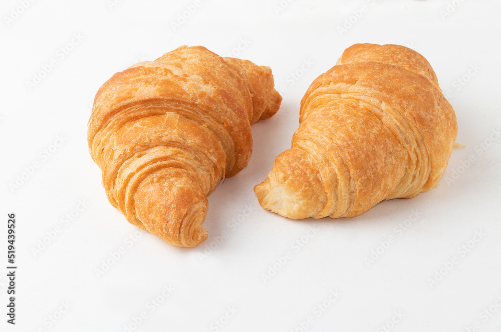 Croissant isolate on white background. Croissant isolate on white background.