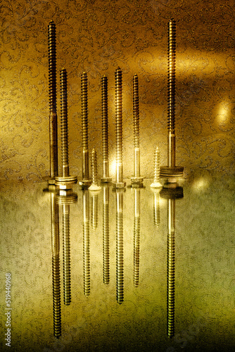 Golden nuts and bolts
