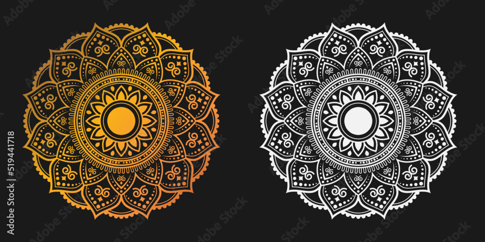 Ornamental Geometric luxury mandala pattern vector design 