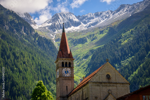 Church in the Swiss Alps, Goschenen, Uri, Switzerland photo