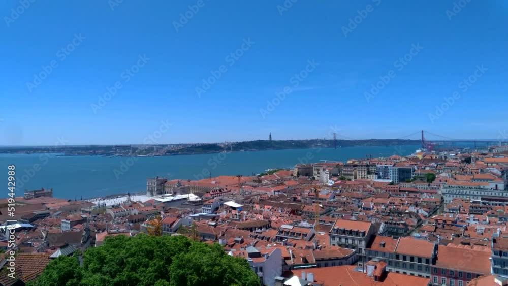 View over Lisbon, the capital city of Portugal, one of the hills View over Lisbon, the capital city of Portugal, one of the hills