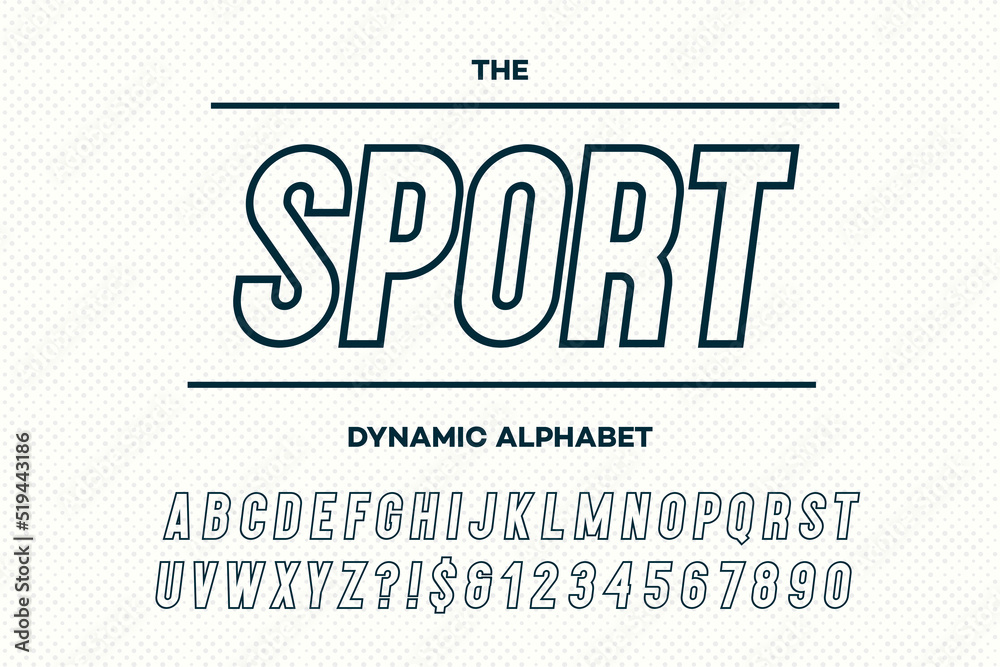 Vector sport dynamic slanted alphabet sans serif style. Modern typeface trendy typography for party poster, printing on fabric, t shirt, promotion, decoration, stamp, label, special offer. Cool font