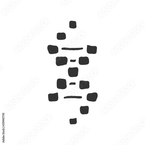 DNA heritage cell chain, biology organism science, chemistry medicine lab genetic polymer, deoxyribonucleic acid. Hereditary and reproduction. Vector simple illustration. graphic stock image