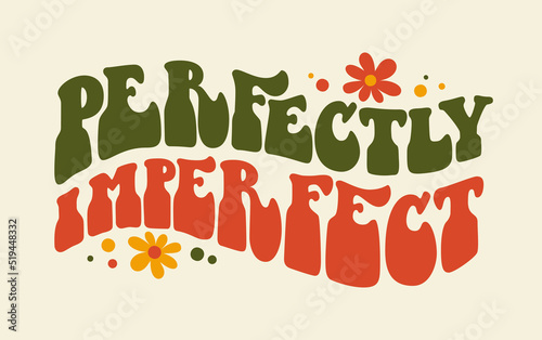 Vintage card with perfectly imperfect groovy text.