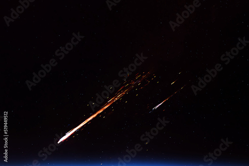 Fotografie Asteroid in open space. Elements of this image furnished by NASA