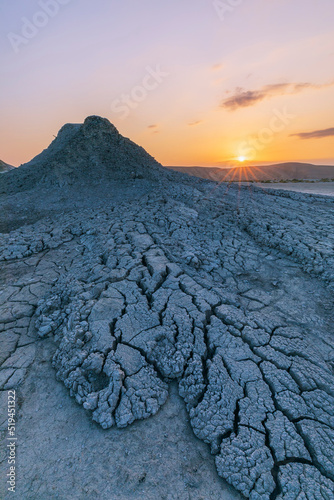 Mud volcanoes in the mounta...