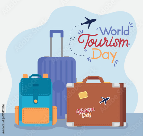 world tourism day postcard