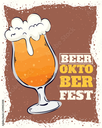 beer oktober fest lettering