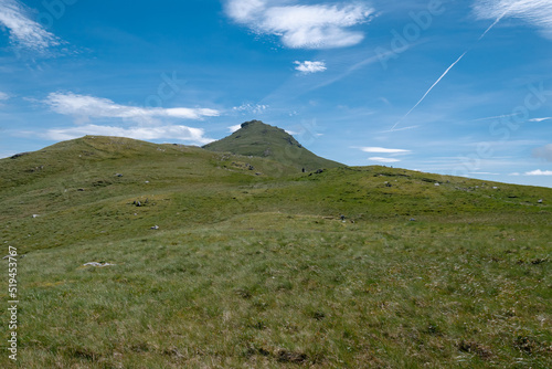 The peak of Beinn Tulaichean munro in Scottish Trossachs National Park.