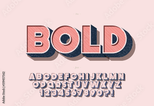 Vector bold font colorful style modern typography for decoration, logo, party poster, t shirt, book, card, sale banner, printing on fabric, stamp. Cool alphabet. Trendy typeface. 10 eps