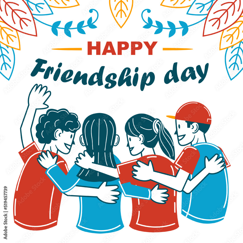 Happy Friendship Day, vector illustrator Happy Friendship Day, vector illustrator