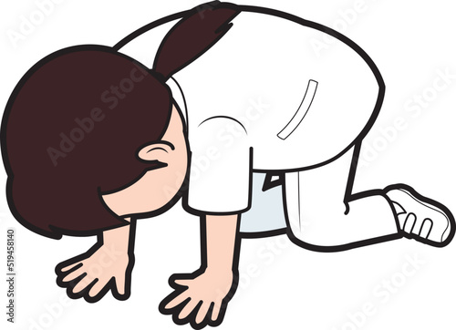 挫折する女性看護師