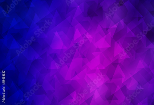 Dark Purple, Pink vector background in polygonal style.