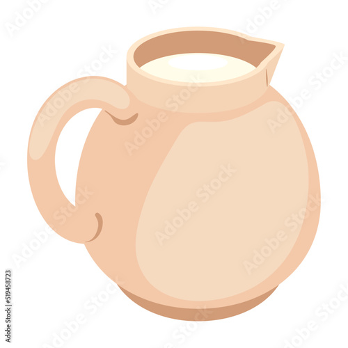 milk jar isometric