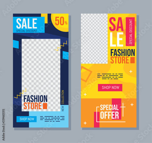 two social marketing templates