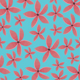 pink flowers garden pattern