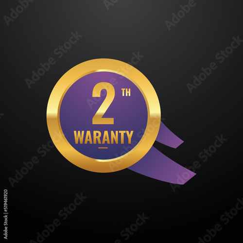 Waranty Design Background For Industrial. Guarantee Badge photo