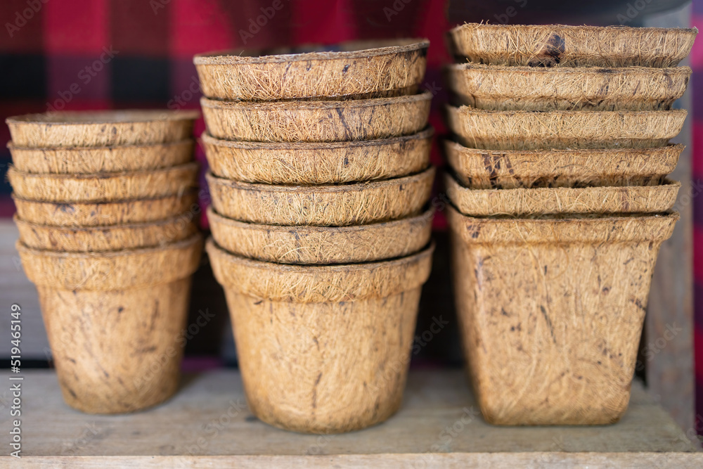 Biodegradable pots or flower pot