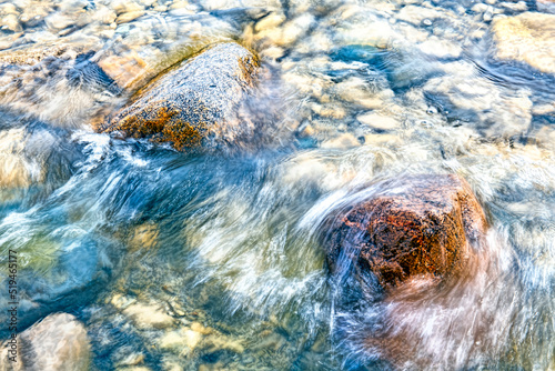 Water on rocks