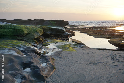 sunset on the beach