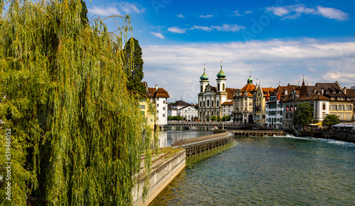 River Reuss in the city of Lucerne - travel photography