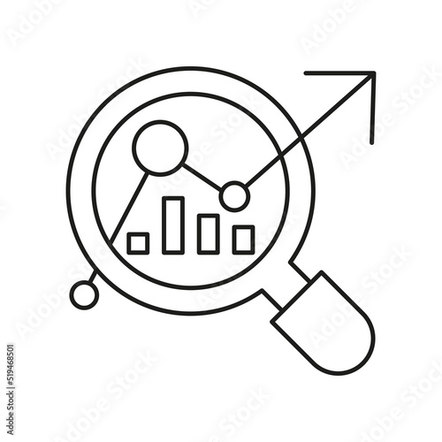 Analysis, business concept line icon.