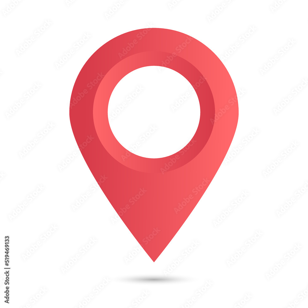 location icon isolated on white background. Stock vector. location icon isolated on white background. Stock vector.