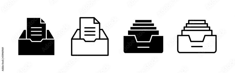 Archive folders icon vector. Document vector icon. Archive storage icon. Archive folders icon vector. Document vector icon. Archive storage icon.