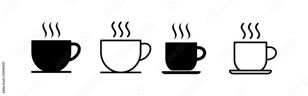 coffee cup icon vector. cup a coffee sign and symbol coffee cup icon vector. cup a coffee sign and symbol
