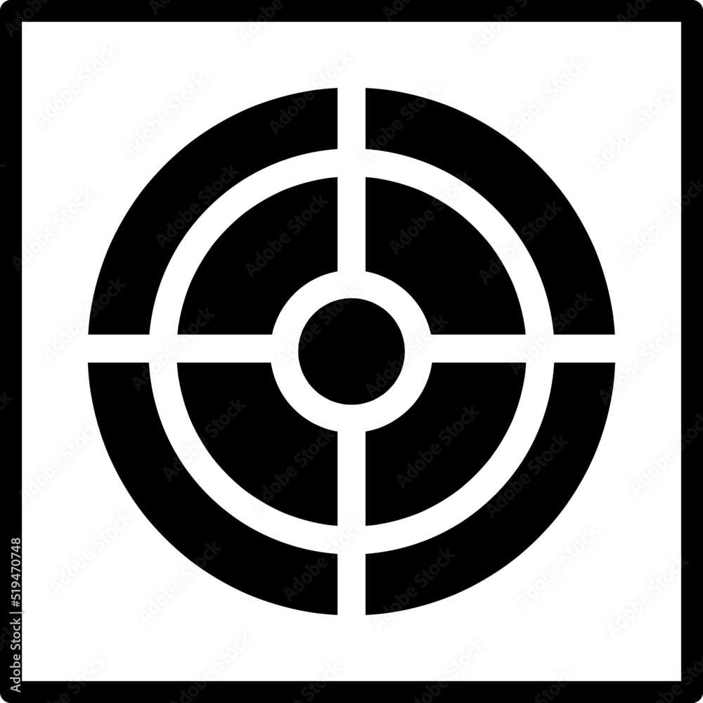 Focus Target Camera Icon Vector Logo Template Illustration Design.eps