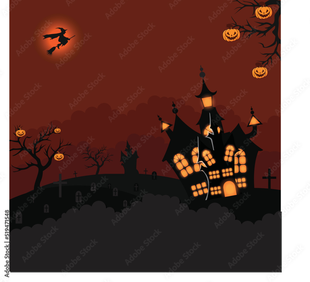 illustration design, halloween theme characters are suitable to enliven helloween