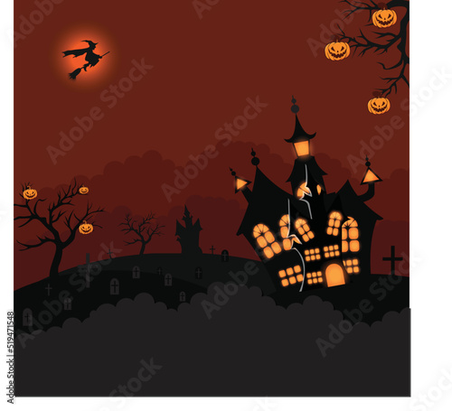 illustration design  halloween theme characters are suitable to enliven helloween